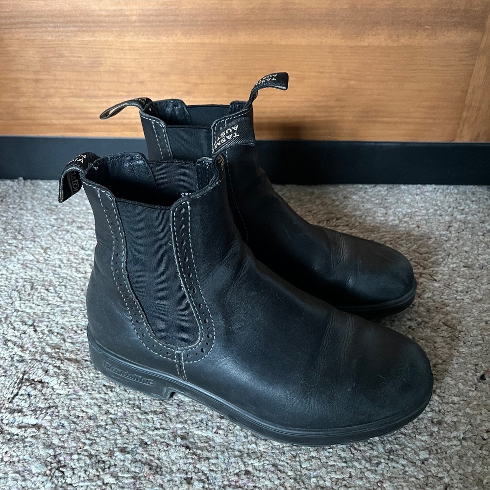 Blundstone 1448 High Top Chelsea Boot Black Leather